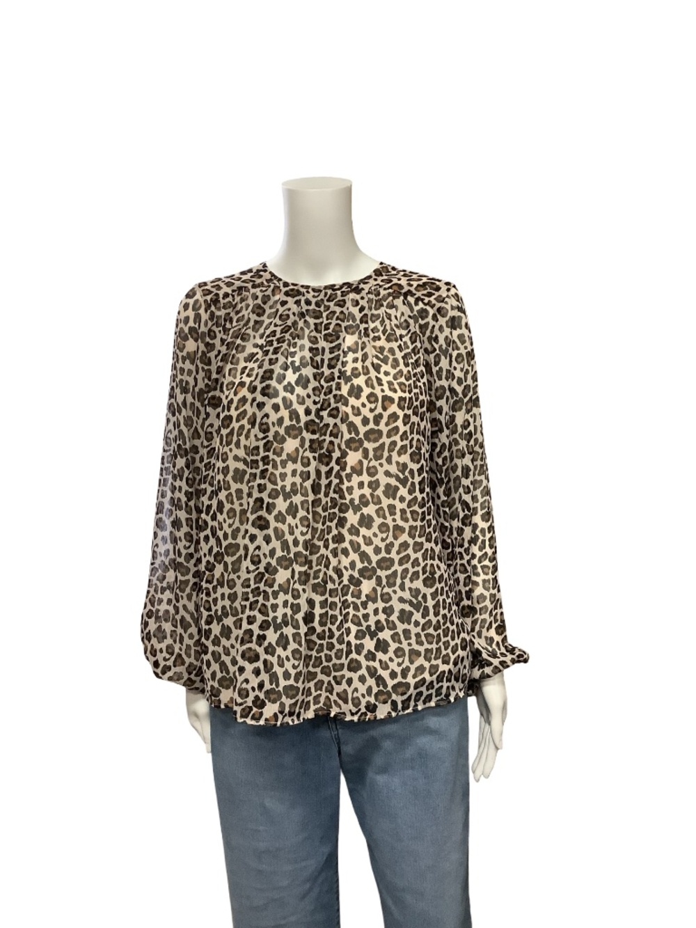 Anthropologie Maeve Crew Neck Animal Print Top w/ Tags Size: XS
